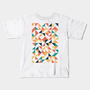 Epic Geometric Colourful Triangle Pattern Kids T-Shirt